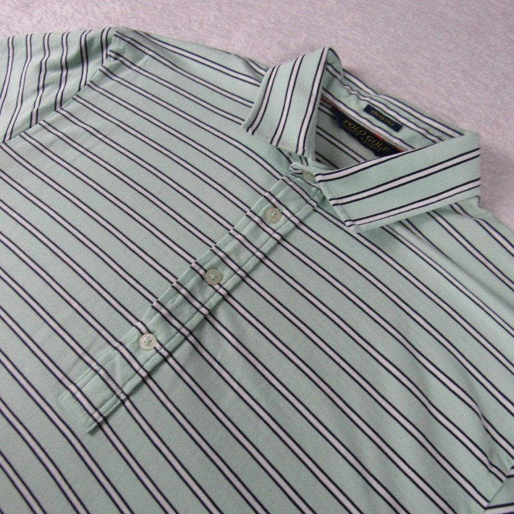 Polo Golf Ralph Lauren Polo Shirt Mens Medium Mint Green Stretch Lisle